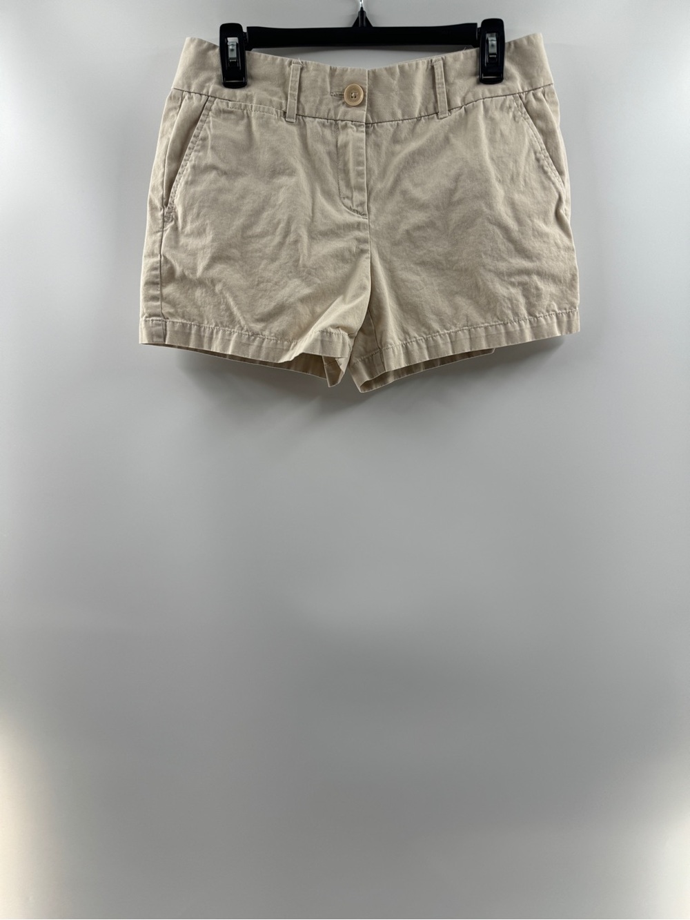 LOFT The Riviera Beige Cotton Chino Shorts 4" – Women’s Size 4